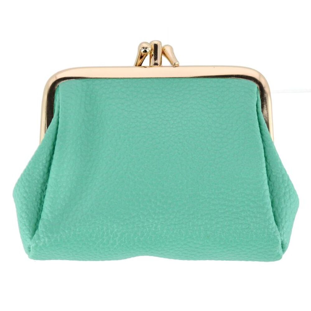 Julia Buxton Women's Premium Faux Leather Triple Frame Coin Purse Wallet
